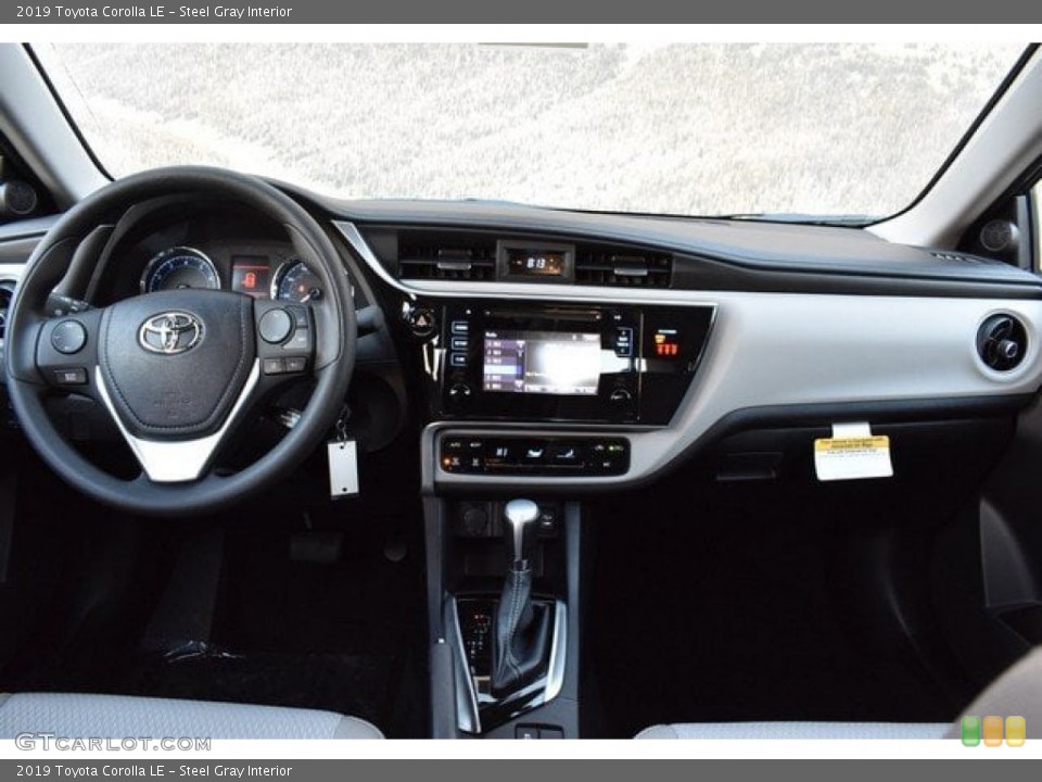 Steel Gray Interior Dashboard for the 2019 Toyota Corolla LE #131592460