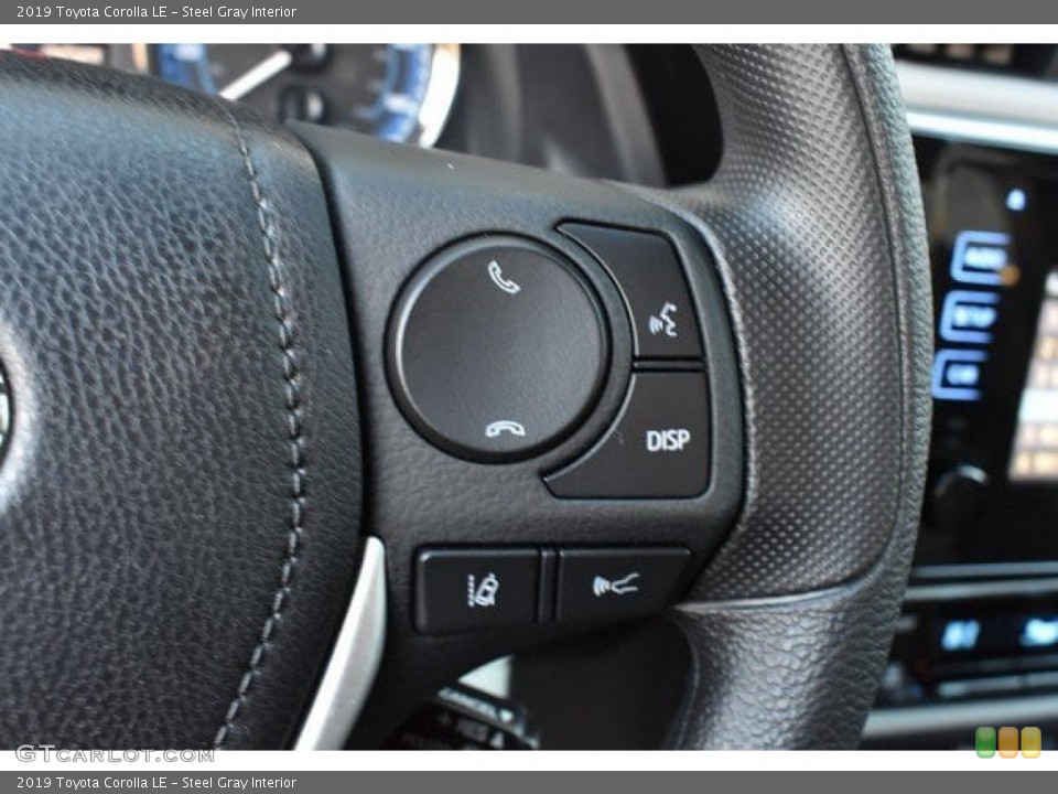 Steel Gray Interior Steering Wheel for the 2019 Toyota Corolla LE #131592559