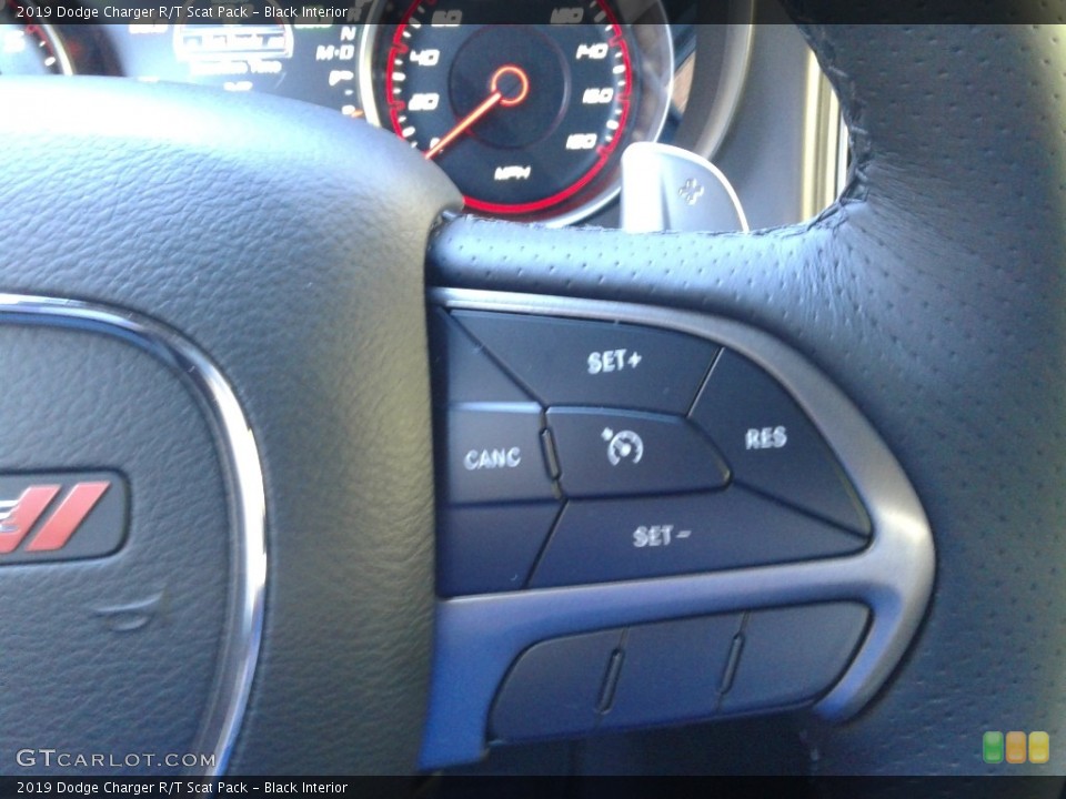 Black Interior Steering Wheel for the 2019 Dodge Charger R/T Scat Pack #131597170