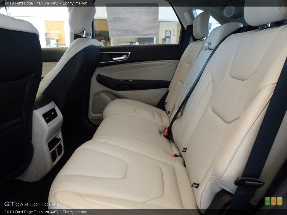 Ebony Interior Rear Seat for the 2019 Ford Edge Titanium AWD #131599195