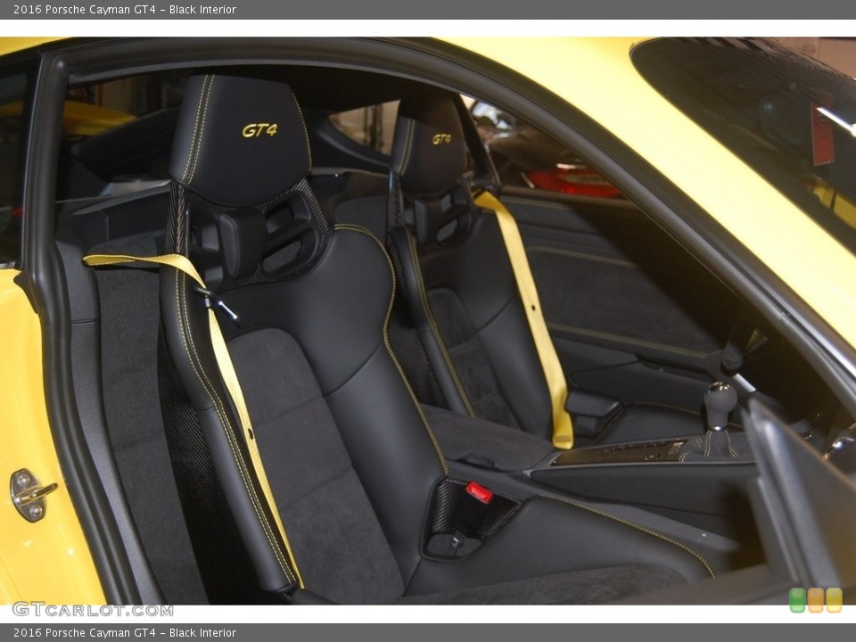 Black Interior Front Seat for the 2016 Porsche Cayman GT4 #131602168