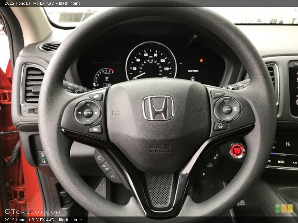 Black Interior Steering Wheel for the 2019 Honda HR-V EX AWD #131602227