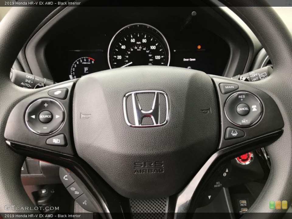 Black Interior Steering Wheel for the 2019 Honda HR-V EX AWD #131602252