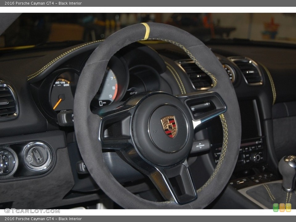Black Interior Steering Wheel for the 2016 Porsche Cayman GT4 #131602318