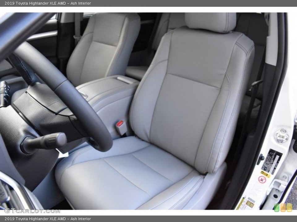 Ash Interior Front Seat for the 2019 Toyota Highlander XLE AWD #131604520