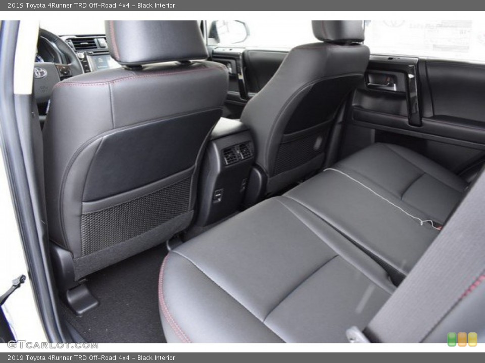 Black Interior Rear Seat for the 2019 Toyota 4Runner TRD Off-Road 4x4 #131607403