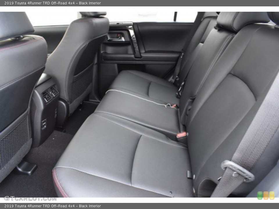 Black Interior Rear Seat for the 2019 Toyota 4Runner TRD Off-Road 4x4 #131607409