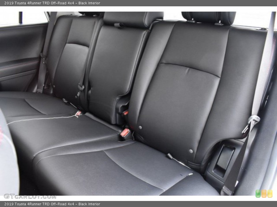 Black Interior Rear Seat for the 2019 Toyota 4Runner TRD Off-Road 4x4 #131607415