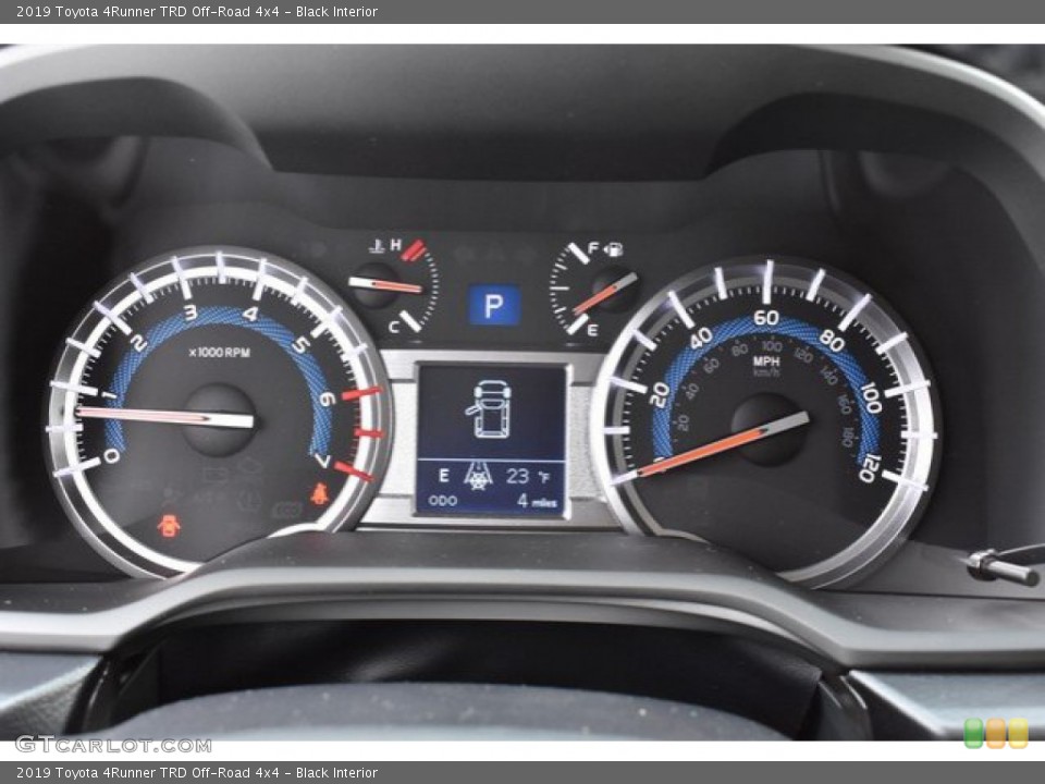 Black Interior Gauges for the 2019 Toyota 4Runner TRD Off-Road 4x4 #131607499