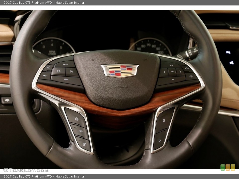 Maple Sugar Interior Steering Wheel for the 2017 Cadillac XT5 Platinum AWD #131609062