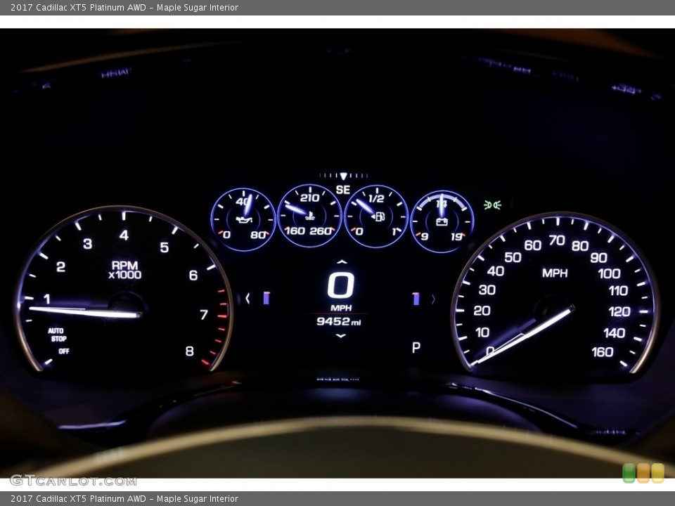 Maple Sugar Interior Gauges for the 2017 Cadillac XT5 Platinum AWD #131609080