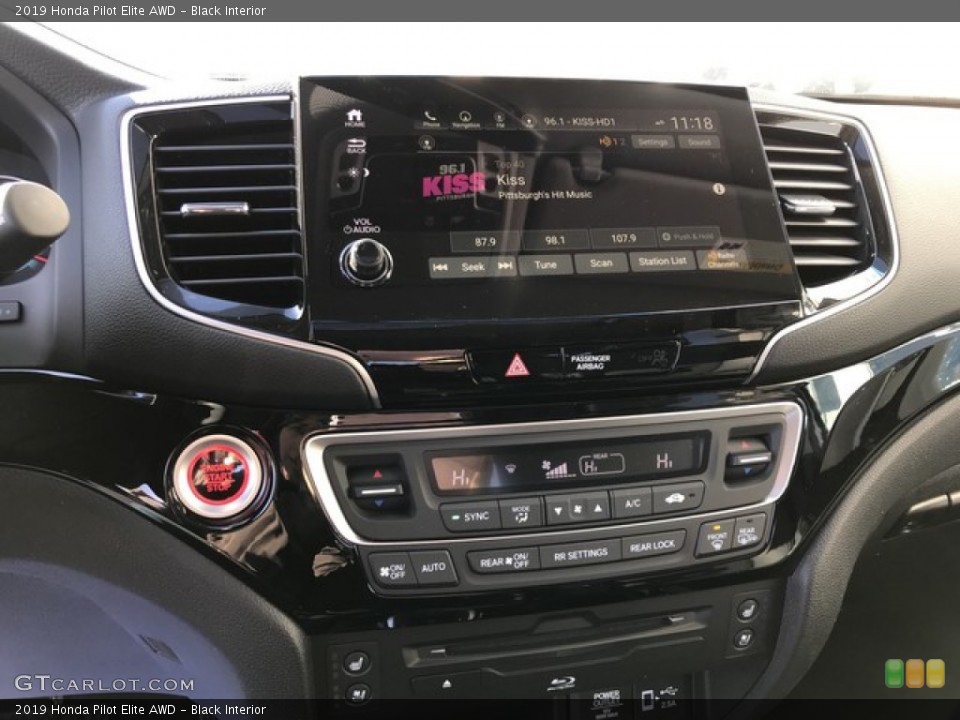 Black Interior Controls for the 2019 Honda Pilot Elite AWD #131609314