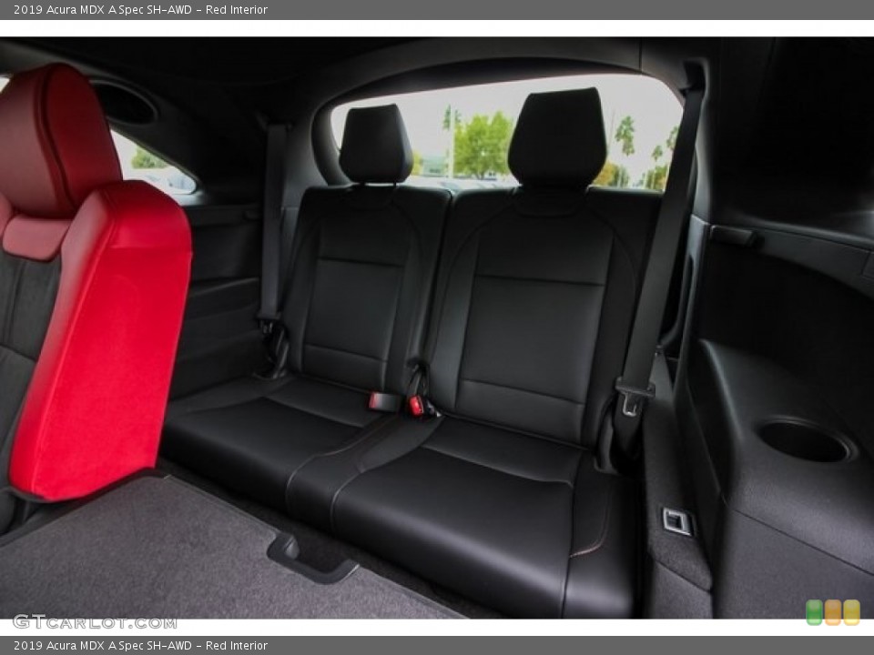 Red Interior Rear Seat for the 2019 Acura MDX A Spec SH-AWD #131613591