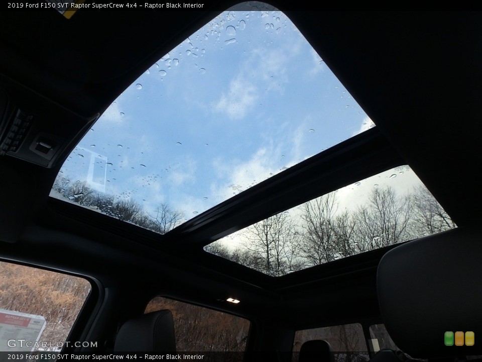 Raptor Black Interior Sunroof for the 2019 Ford F150 SVT Raptor SuperCrew 4x4 #131613799