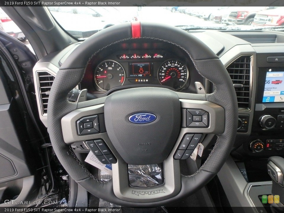 Raptor Black Interior Steering Wheel for the 2019 Ford F150 SVT Raptor SuperCrew 4x4 #131613841