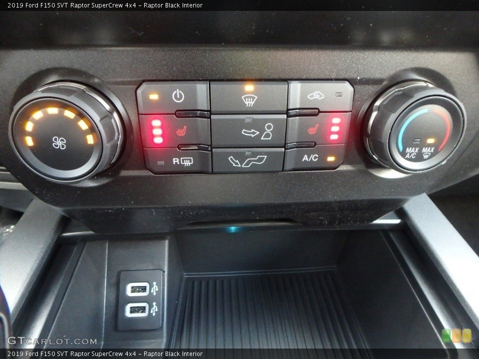 Raptor Black Interior Controls for the 2019 Ford F150 SVT Raptor SuperCrew 4x4 #131613871