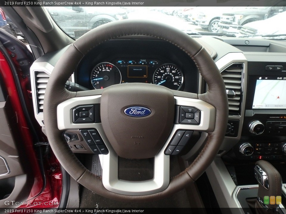 King Ranch Kingsville/Java Interior Steering Wheel for the 2019 Ford F150 King Ranch SuperCrew 4x4 #131614225