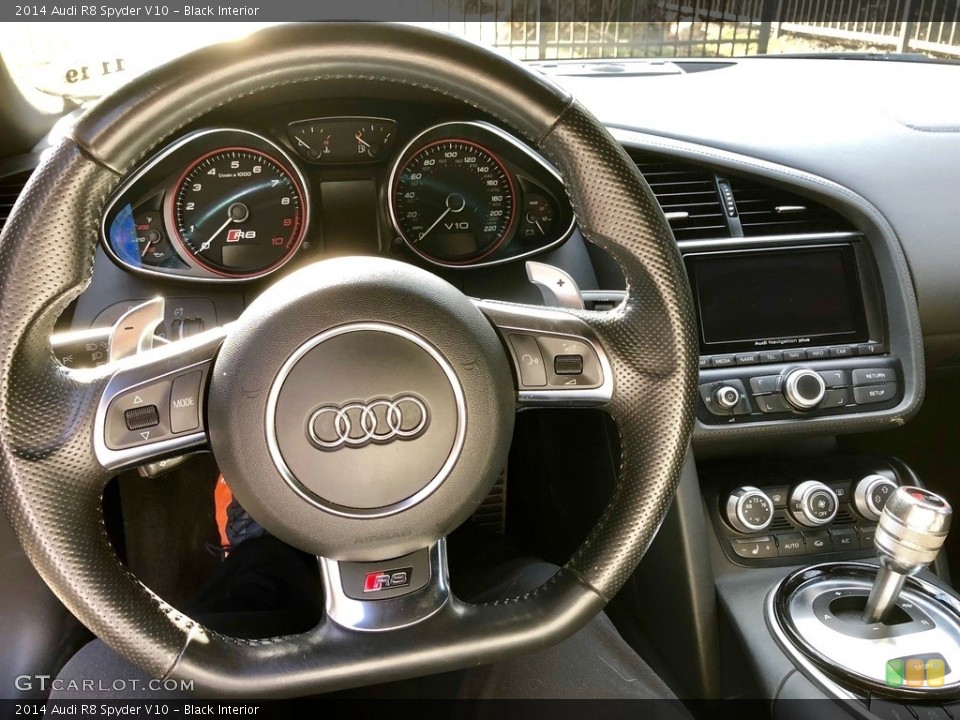 Black Interior Steering Wheel for the 2014 Audi R8 Spyder V10 #131626669