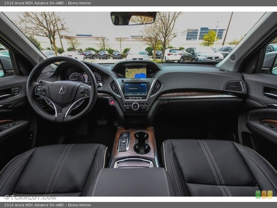 Ebony Interior Dashboard for the 2019 Acura MDX Advance SH-AWD #131627077
