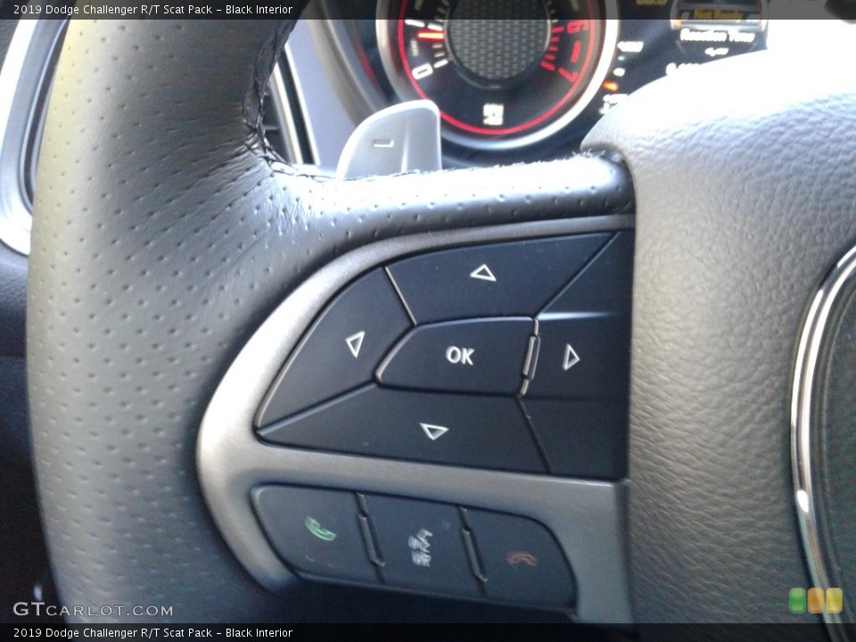 Black Interior Steering Wheel for the 2019 Dodge Challenger R/T Scat Pack #131629933