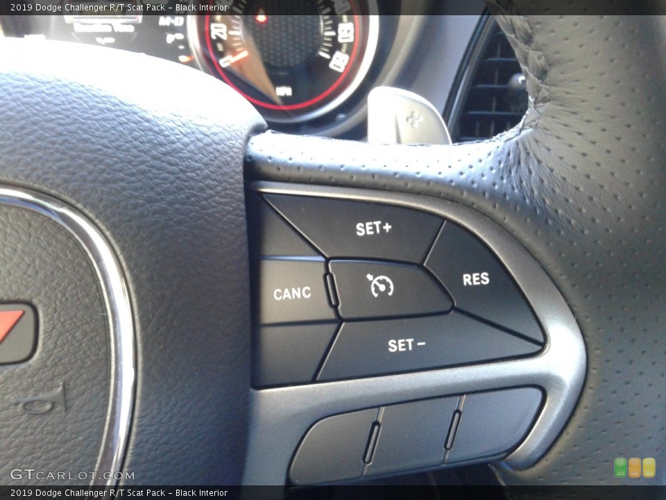 Black Interior Steering Wheel for the 2019 Dodge Challenger R/T Scat Pack #131629957
