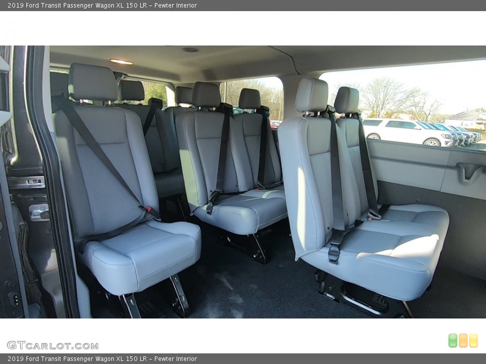 Pewter Interior Rear Seat for the 2019 Ford Transit Passenger Wagon XL 150 LR #131637731
