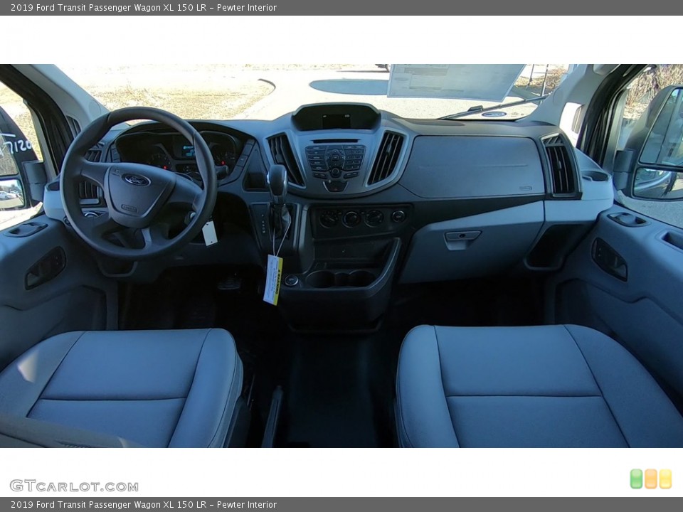 Pewter Interior Dashboard for the 2019 Ford Transit Passenger Wagon XL 150 LR #131637779