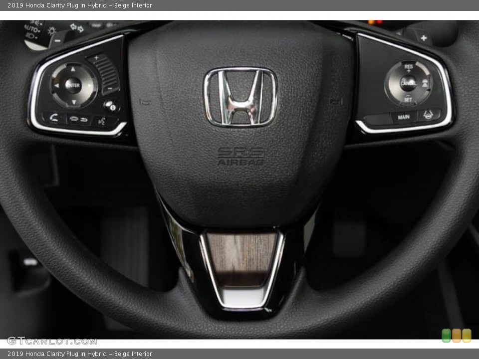 Beige Interior Steering Wheel for the 2019 Honda Clarity Plug In Hybrid #131638364