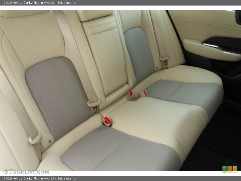 Beige Interior Rear Seat for the 2019 Honda Clarity Plug In Hybrid #131638547