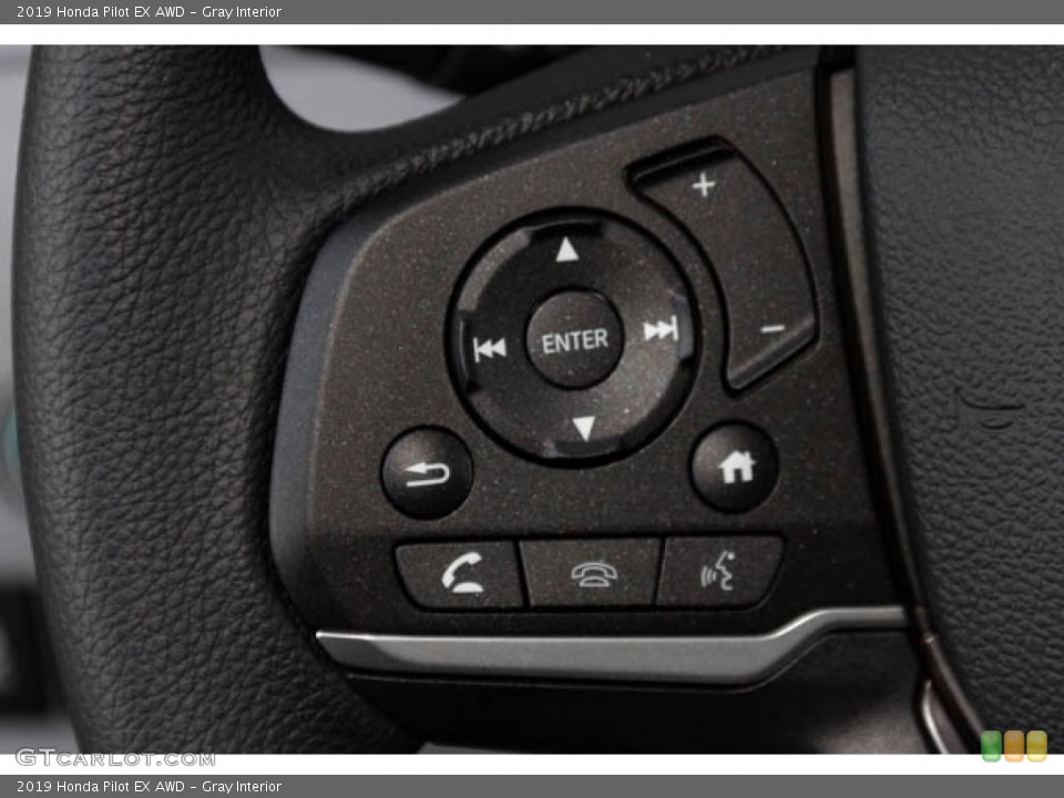 Gray Interior Steering Wheel for the 2019 Honda Pilot EX AWD #131640404
