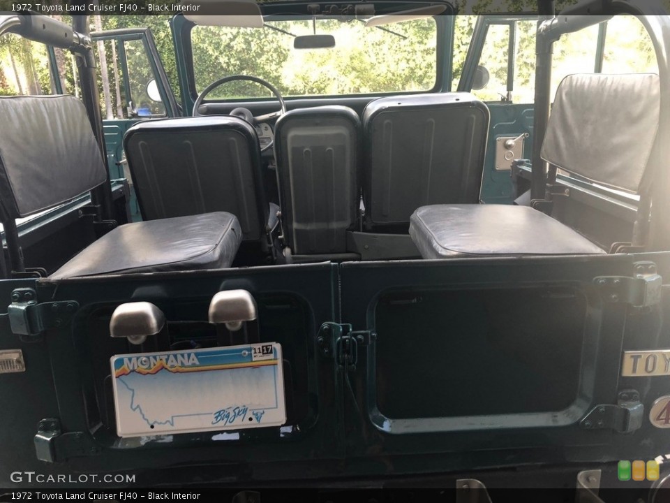 Black Interior Rear Seat for the 1972 Toyota Land Cruiser FJ40 #131643727