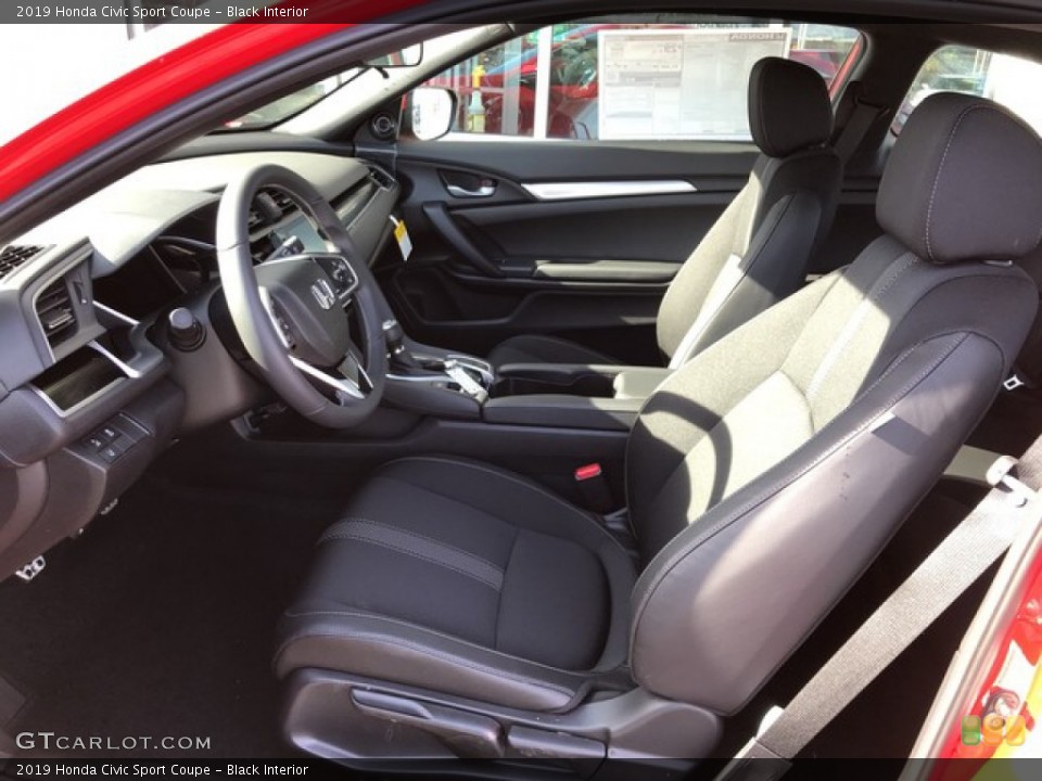 Black Interior Front Seat for the 2019 Honda Civic Sport Coupe #131646514