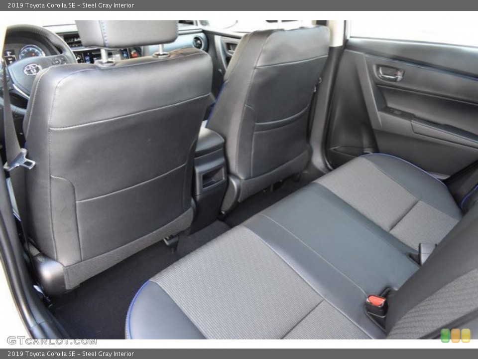 Steel Gray Interior Rear Seat for the 2019 Toyota Corolla SE #131667229