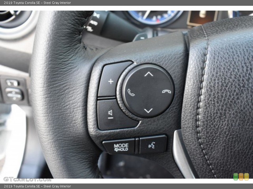 Steel Gray Interior Steering Wheel for the 2019 Toyota Corolla SE #131667490