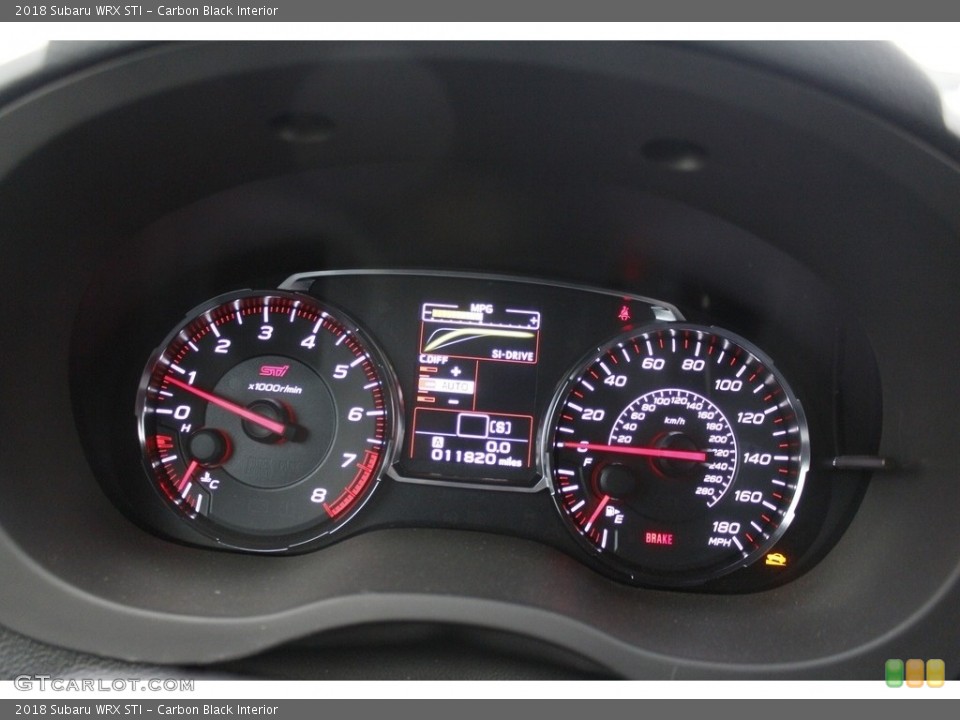 Carbon Black Interior Gauges for the 2018 Subaru WRX STI #131668684