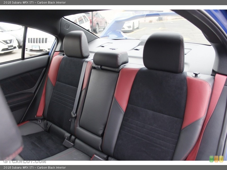 Carbon Black Interior Rear Seat for the 2018 Subaru WRX STI #131668771