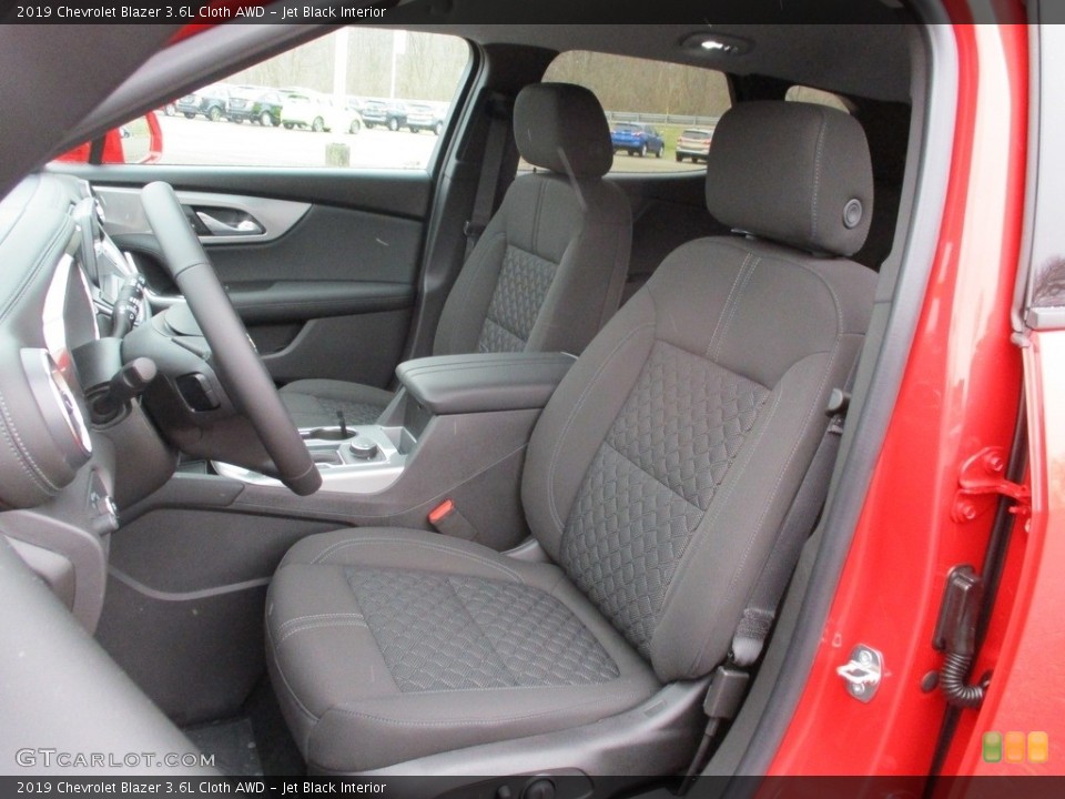 Jet Black Interior Front Seat for the 2019 Chevrolet Blazer 3.6L Cloth AWD #131673913