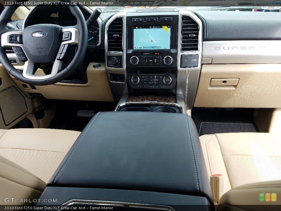 Camel Interior Dashboard for the 2019 Ford F250 Super Duty XLT Crew Cab 4x4 #131679637