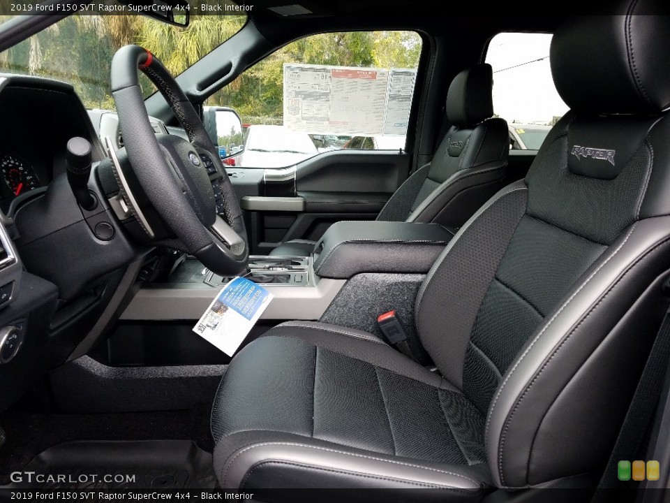 Black Interior Front Seat for the 2019 Ford F150 SVT Raptor SuperCrew 4x4 #131684800