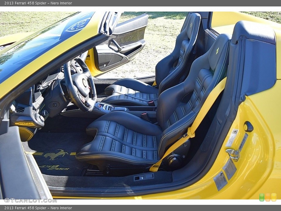 Nero Interior Front Seat for the 2013 Ferrari 458 Spider #131694250