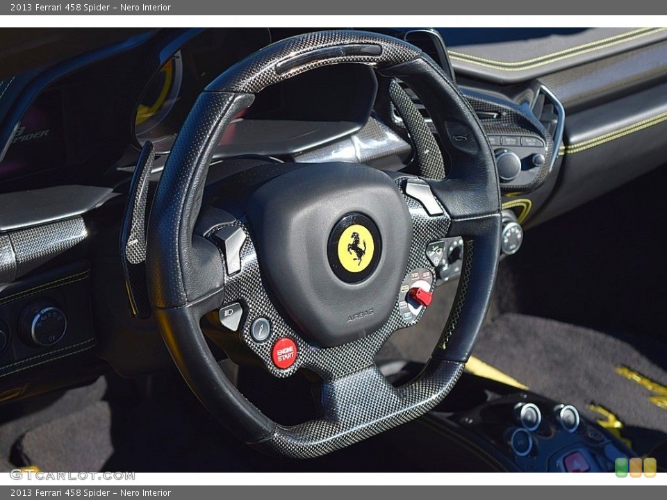 Nero Interior Steering Wheel for the 2013 Ferrari 458 Spider #131694316
