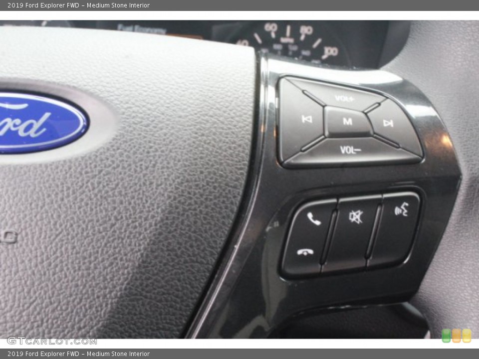 Medium Stone Interior Steering Wheel for the 2019 Ford Explorer FWD #131694691