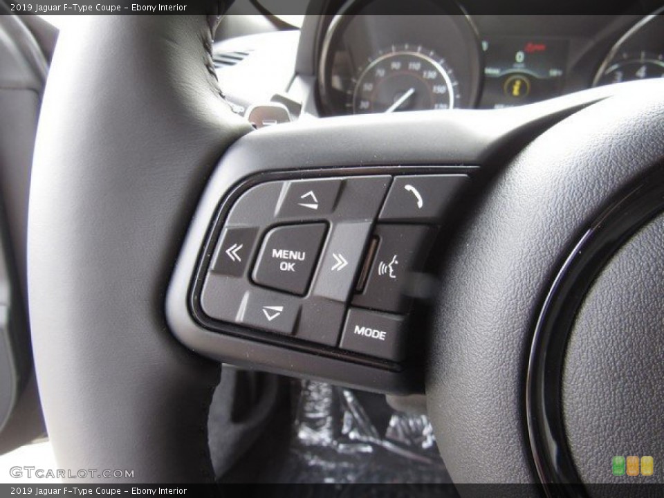 Ebony Interior Steering Wheel for the 2019 Jaguar F-Type Coupe #131712932