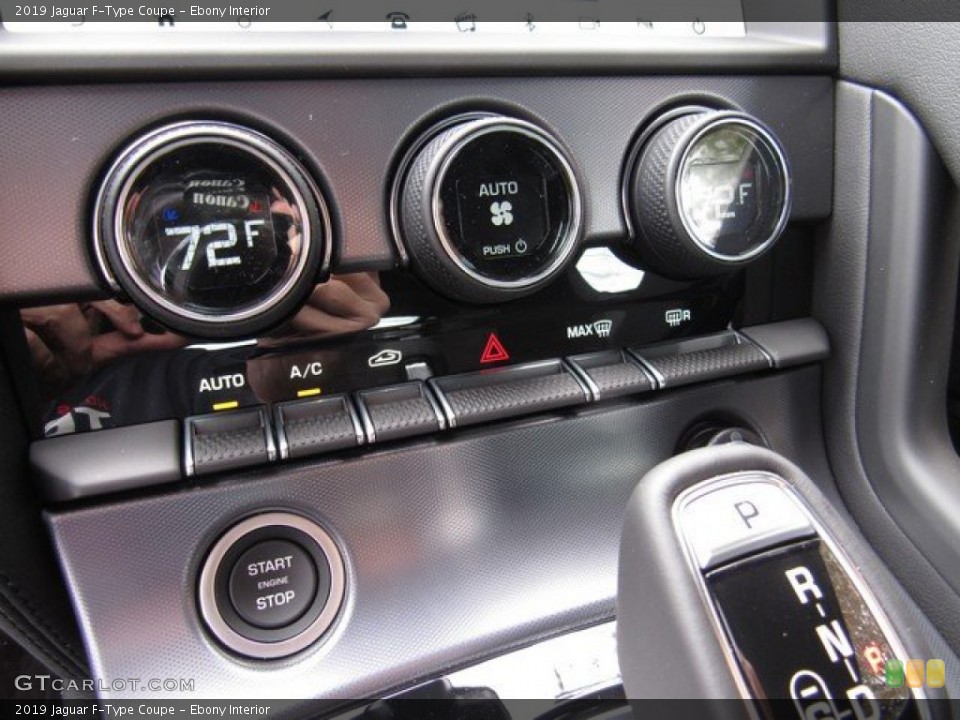 Ebony Interior Controls for the 2019 Jaguar F-Type Coupe #131713058