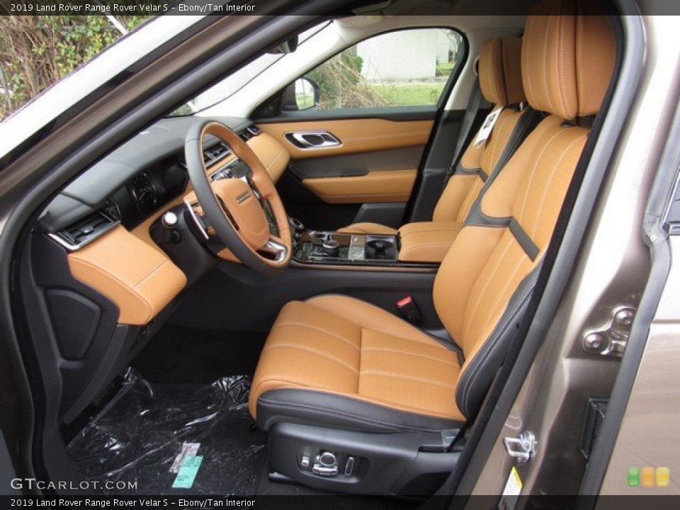 Ebony/Tan Interior Photo for the 2019 Land Rover Range Rover Velar S #131718008