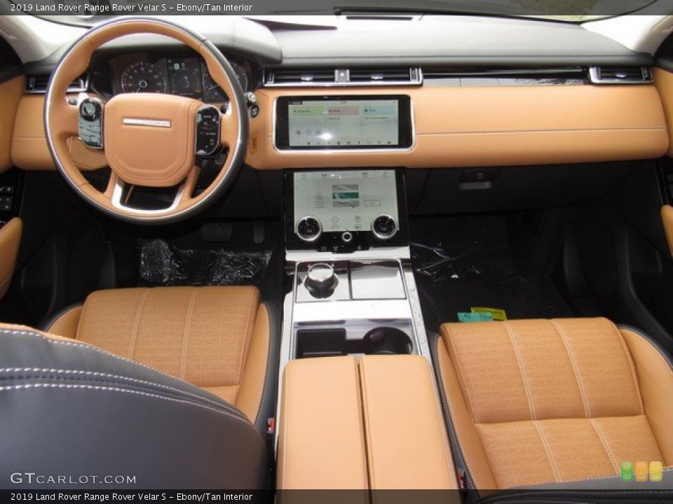 Ebony/Tan Interior Dashboard for the 2019 Land Rover Range Rover Velar S #131718032