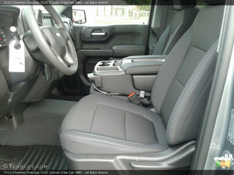 Jet Black Interior Front Seat for the 2019 Chevrolet Silverado 1500 Custom Crew Cab 4WD #131718662
