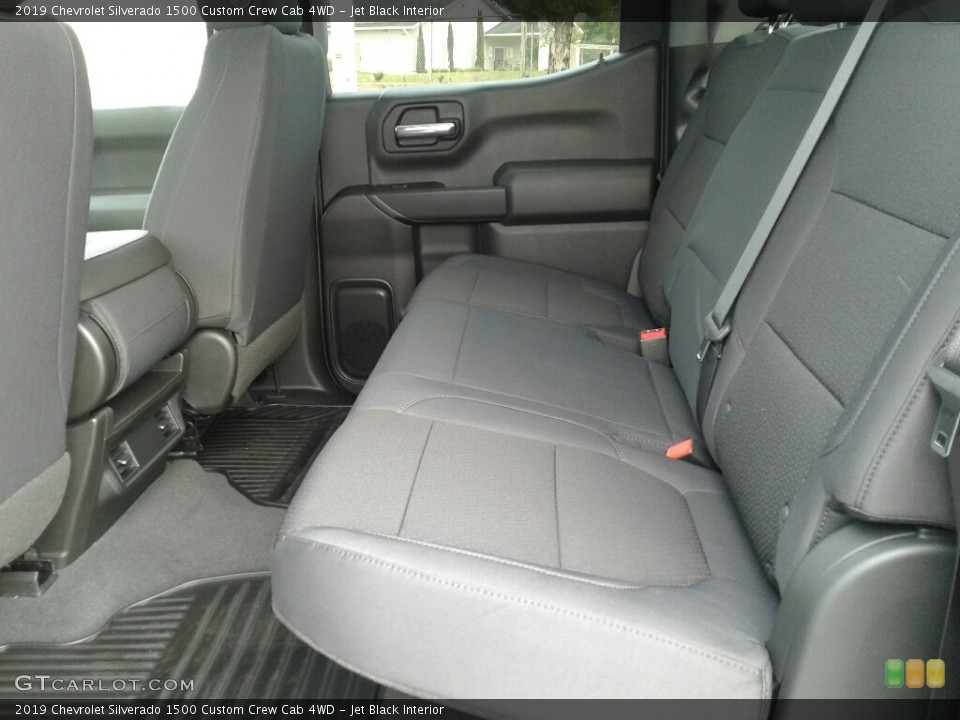 Jet Black Interior Rear Seat for the 2019 Chevrolet Silverado 1500 Custom Crew Cab 4WD #131718680