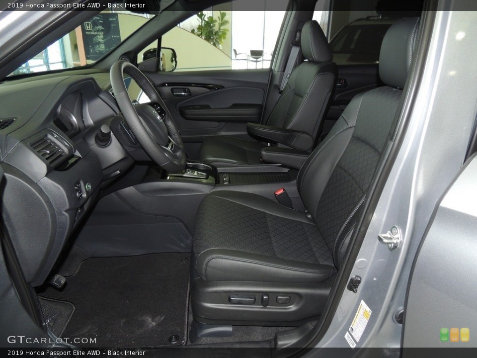 Black Interior Front Seat for the 2019 Honda Passport Elite AWD #131722665