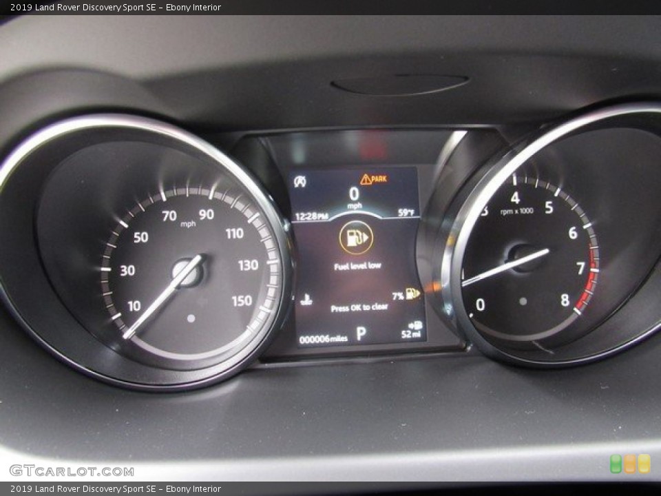 Ebony Interior Gauges for the 2019 Land Rover Discovery Sport SE #131723796